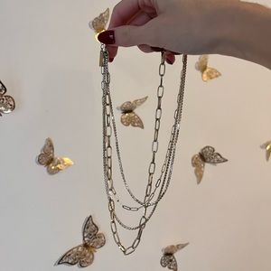 Dynamite Gold 4 Chain Necklace